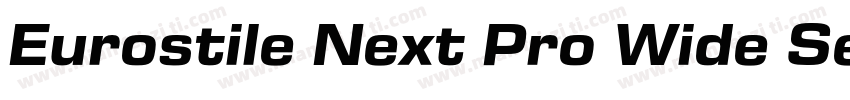 Eurostile Next Pro Wide SemiBold字体转换